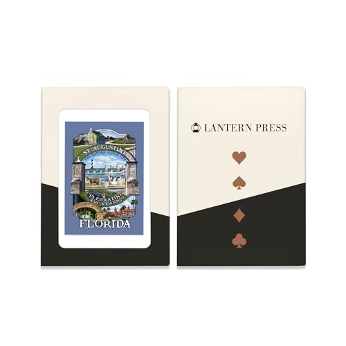Baraja de cartas de póker St Augustine Florida 52 cartas miniatura 4