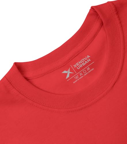 Image of XENOVAURBAN Unisex Adults Regular and Plus Size XVA-A1 Printed Round Neck 100% Cotton Tshirt (Pack of 1)
