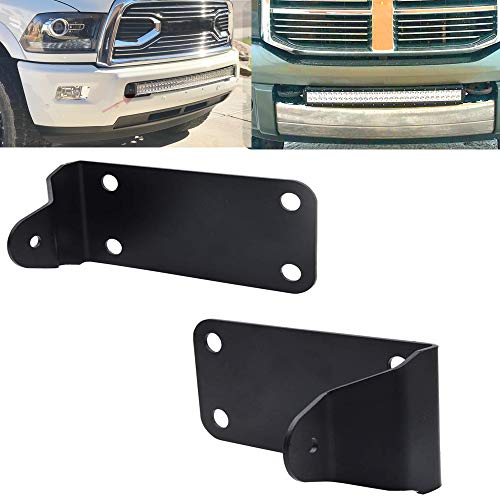 XJMOTO Front Lower Hidden Bumper Mounting Brackets Compatible with 40 inch Curved LED Light Bar Compatible with Dodge Ram 2500 3500 Models 2010-2019