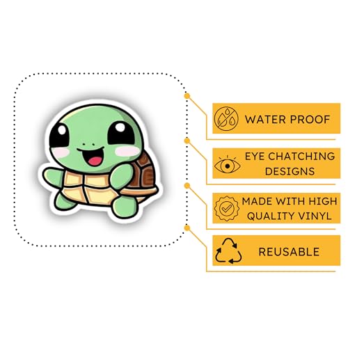 Image of Pack of 15 Cute Random Stickers for Laptops /Mobiles /Guitar /Journal etc. (Cute Random)