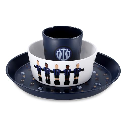 Inter - Juego de comedor colección Fútbol Balilla, juego de papillas. Producto oficial.