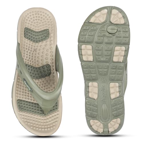 Image of Aqualite Brand Flip Flop for Men | Slipper for Men | Men's EVA Chappal | Lightweight Waterproof Anti-Skid Slippers | Soft Cushion Casual Footwear for Home, Beach, Bathroom & Daily Wear