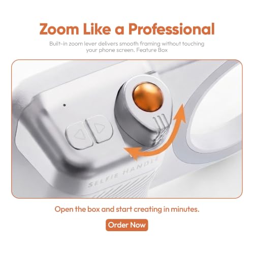Image of Adofys Fun Shot Magnetic Phone Camera Grip for iPhone /Android with Detachable Wireless Shutter Remote - Supports Native Camera - 1 /4 inch Tripod Screw