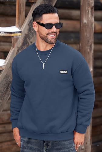 Men's Sherpa Sweatshirts Ultra-Warm Fleece Pullover Comfortable Winter Sweatshirt2