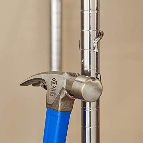 Shelf Pole Hooks 5-Pack | Chrome Variety Pack | Best Solution for Garage Shelving Storage Organization | Use with Metal or Wire Shelves and Racks | Heavy Duty, Easy Installation