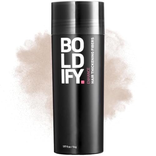 BOLDIFY Hair Fibers (56g) Fill In Fine and Thinning Hair for an Instantly Thicker & Fuller Look - Best Value & Superior Formula -14 Shades for Women & Men - LIGHT BLONDE