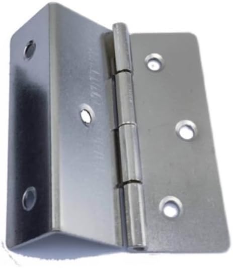 4pcs Metal Silver Cabinet Hinges Three Equivalent Folding Wooden Box Hinges Furniture Drawer Doors Hardware Accessories