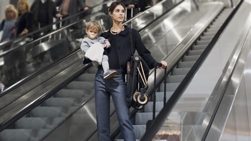 Image of Cybex Coya Compact Stroller, Lightweight One-hand Fold, Travel-Friendly Pram for Newborns, Infants, and Toddlers, Age 0-4 years, Flat Recline Position, One Pull Harness, Hand Luggage Compatible, Stroller (Sepia Black Matt Black Frame)