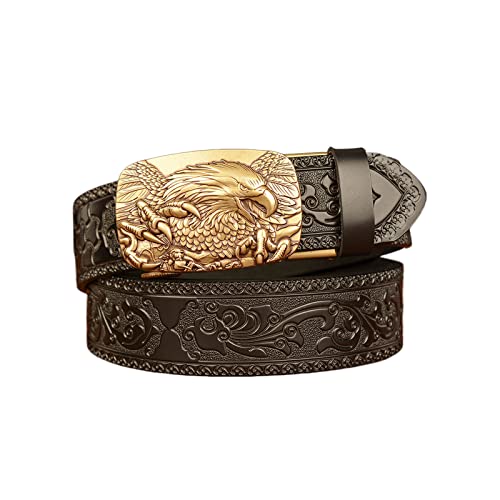 Ceinture boucle automatique homme en cuir noir pour supprimer les trous usés