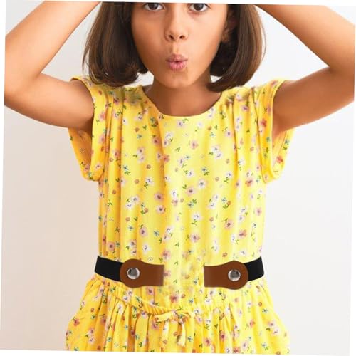 3pcs Elastic Stretchy Waist Belts for Boys Pant Dress Belts with Snap Button Lightweight Fashion Accessories Black Navy3