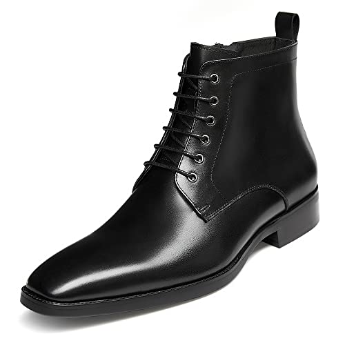 Image of GIFENNSE Mens Chukka Boots Mens Dress Boots Oxford Leather Boots Famal Chelsea Boots for Men