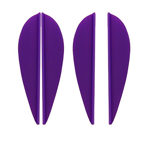 100 Pieces Arrows Vanes 3 Inch Arrow Fletching Archery Arrow Feather Streamline Fletch for DIY Target Shooting Purple