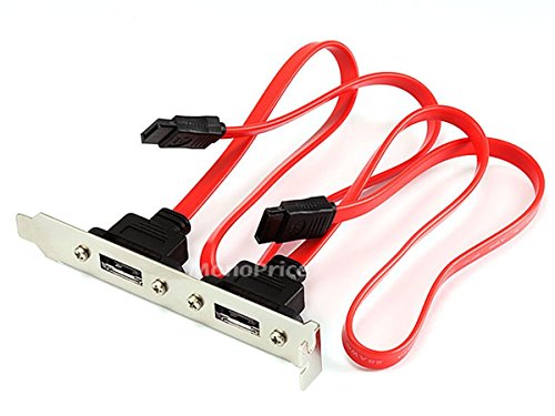 Monoprice 107638 2 Port Internal SATA to eSATA Bracket (107638) (2 Pack)