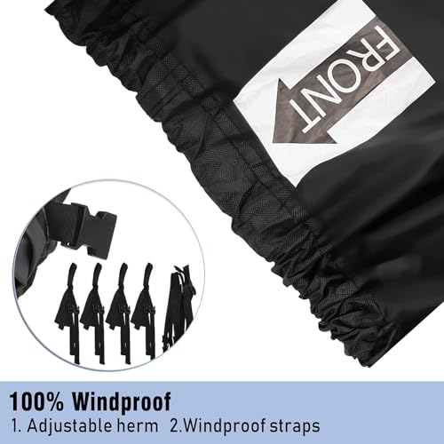 Neverland A300-8-2022-L Trailerable Boat Cover Waterproof Heavy Duty Marine Grade Polyester Canvas Fits V Shape/V-Hull And Tri-Hull Runabouts thumb #3