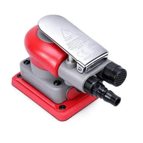 Fabater Ponceuse Orbitale Aléatoire, 10 000 Tr/min, Ponceuse à Air Orbitale Aléatoire Professionnelle, Ponceuses Pneumatique à Paume, Papiers de Verre à Faible Vibration et Robuste