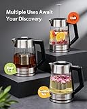 Aigostar Anti-Limescale Electric Kettle with Ceramic Coating - 2200W Fast Boil, 1.7L BPA-Free, Temperature Control & Keep Warm, LED Indicator, Includes Tea Infuser, Stainless Steel - Ceramia - Image 6