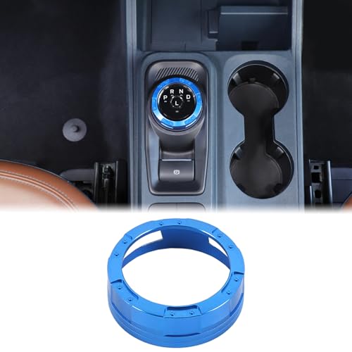 Aunginsy Gear Shift Switch Button Ring Trim Cover Compatible with Ford Maverick 2022 2023 2024 Car Aluminum Non-Slip Drive Mode Gear Shifter Knob Decorative Cover Protection Interior Accessories