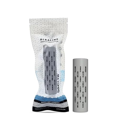 GOFILTR Alkaline Water Infuser | 9.5pH + Electrolytes in Any Bottle - 750 Refills / 3 Months. Natural Ionized Mineral Water Infuser (1 Pack)