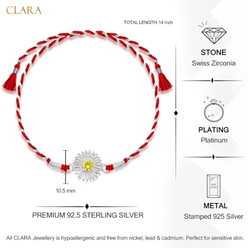Image of Clara 925 Sterling Silver Rakhi with Roli Chawal for Bhai | Gift for Brother on Rakshabandhan | Men & Boy Bracelet