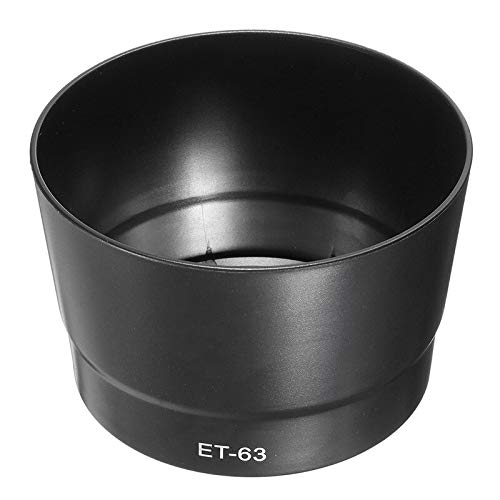 Image of FND Camera Lens Hood Replacement for Canon Camera Lens, Bayonet Mount, Made ABS (Canon EF-S 55-250mm f /4-5.6 STM (ONLY) ET 63)