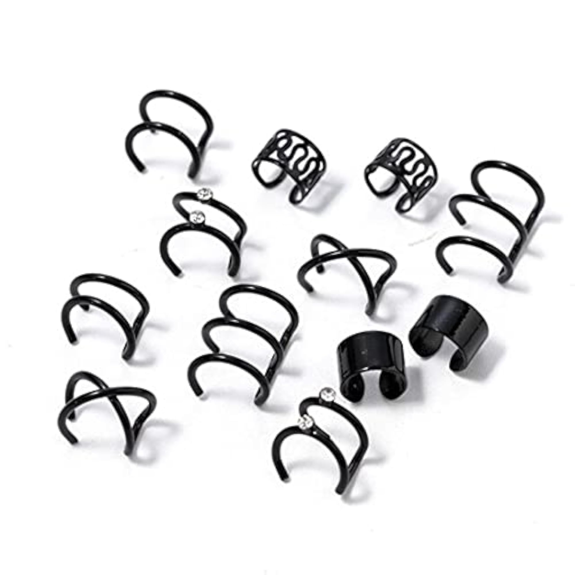 Plated Earcuffs Combo Set - Stylish Jewelry Accessories