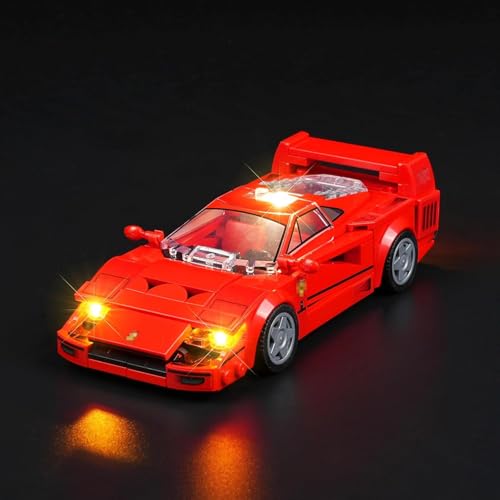 Kit luce LED compatibile con Lego Speed Champions Ferrari F40 Super Sports Car, set di illuminazione a LED compatibile con Lego Ferrari F40 Supercar 76934 (solo luci, non modelli) Kit luce LED compatibile con Lego Speed Champions Ferrari F40 Super Sports Car, set di illuminazione a LED compatibile con Lego Ferrari F40 Supercar 76934 (solo luci, non modelli)