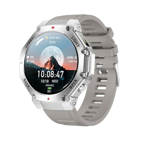 Reloj inteligente deportivo GPS con pantalla HD de 1.54 pulgadas, batería de 410 mAh, monitor de frecuencia cardíaca, seguimiento del sueño, múltiples modos deportivos, llamadas Bluetooth para Android