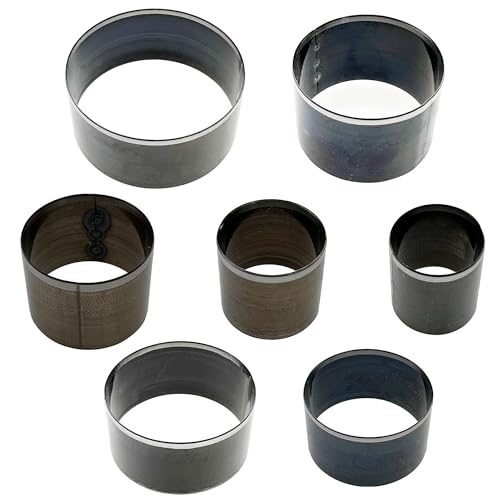 JMZLLRX 7 PCS Matrices de Coupe en Cuir, Emportes Pièces Découpe Cuir Poinçon à Main Découpeur Bricolage pour Maroquinerie Artisanat DIY