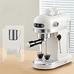 QJRGUY Coffee Espresso Machine Full Semi-automatic Small Milk Foam Household Office - Image 4