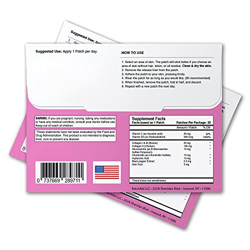 Collagen Plus Topical Patch By Patchaid (30-Day Supply) White #TOP1