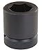 Impact Socket, 2 1/2 Dr, 6 Pt, Std, 6 1/4 In