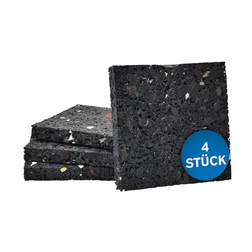 kör4u Schwingungsdämpfer Pads, 8x8x1 cm, 4 Stück, Waschmaschinenunterlage, Trockner,...