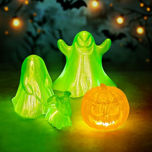 Image of IEMAI Clear PETG Filament 1.75mm 5KG Bundle, Glossy Transparent Finish 3D Printer Filament 5-Pack Smoke-Gray Orange Purple Red Fluorescent-Green for Lampshade, Creative DIY, Home Decor