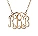 Produktbild Gudeke Monogramm Anfängliche Initialen Alphabet RBB Name Legierung Anhänger-Halskette mit 18 "Kette für Frauen