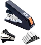 M&G Desktop Stapler Effortless 25 Sheet Stapler, One Finger Ergonomic Stapler, Portable Stapler f...