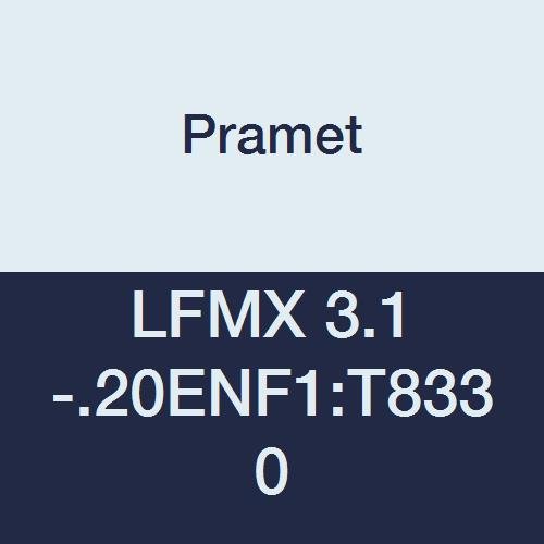 LFMX 3.1-.20ENF1:T8330 Carbide Steel and Stainless Steel Geometry Indexable Part Off and Grooving Insert, Overall Width 0.122", 1" Cutting Edge, PVD, 90 Degree Rectangle, Gold (Pack of 10)