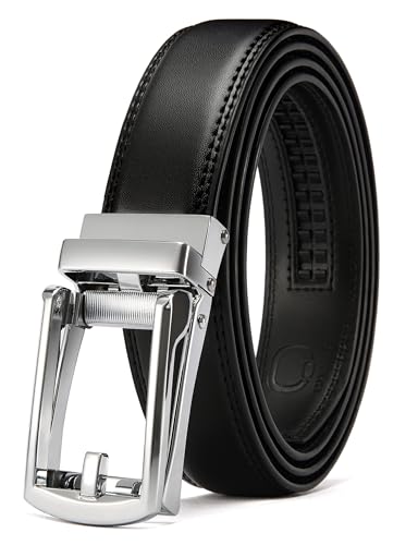 Image of CHAOREN Mens Dress Belt - Ratchet Belt Leather 1 1 /4 inch Comfort Click - Perfect Companion to Mens Dress Shoes
