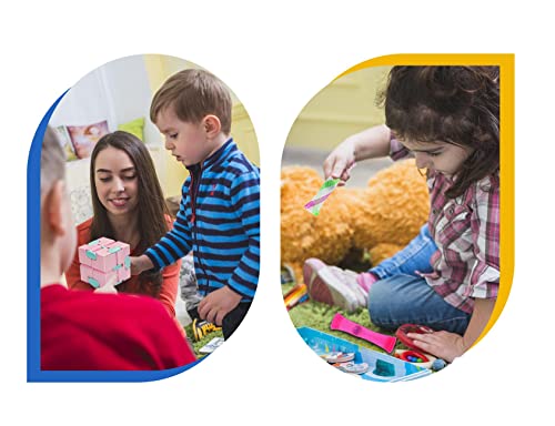 Oxe Fidget Toys-Stress Relief And Anti Anxiety Toys For Kids And Adults-Cute Mini Infinity Cube,2 Pieces (1 Pink+1 Green) #TOP3