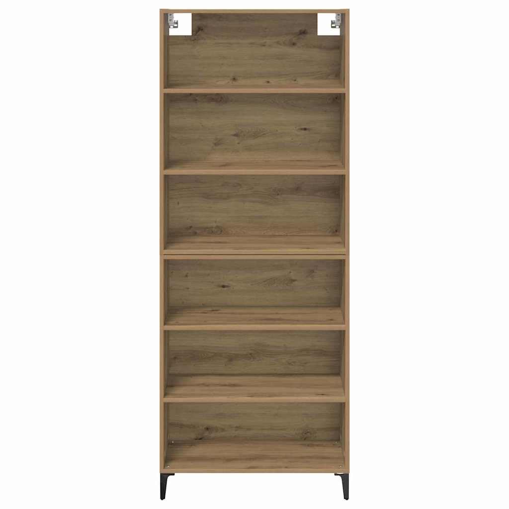 Buffet avec fixation murale en bois d'aspect bois recyclé - Armoire d'appoint pratique avec espace de rangement, buffet et armoire murale aspect bois vieilli en bois
