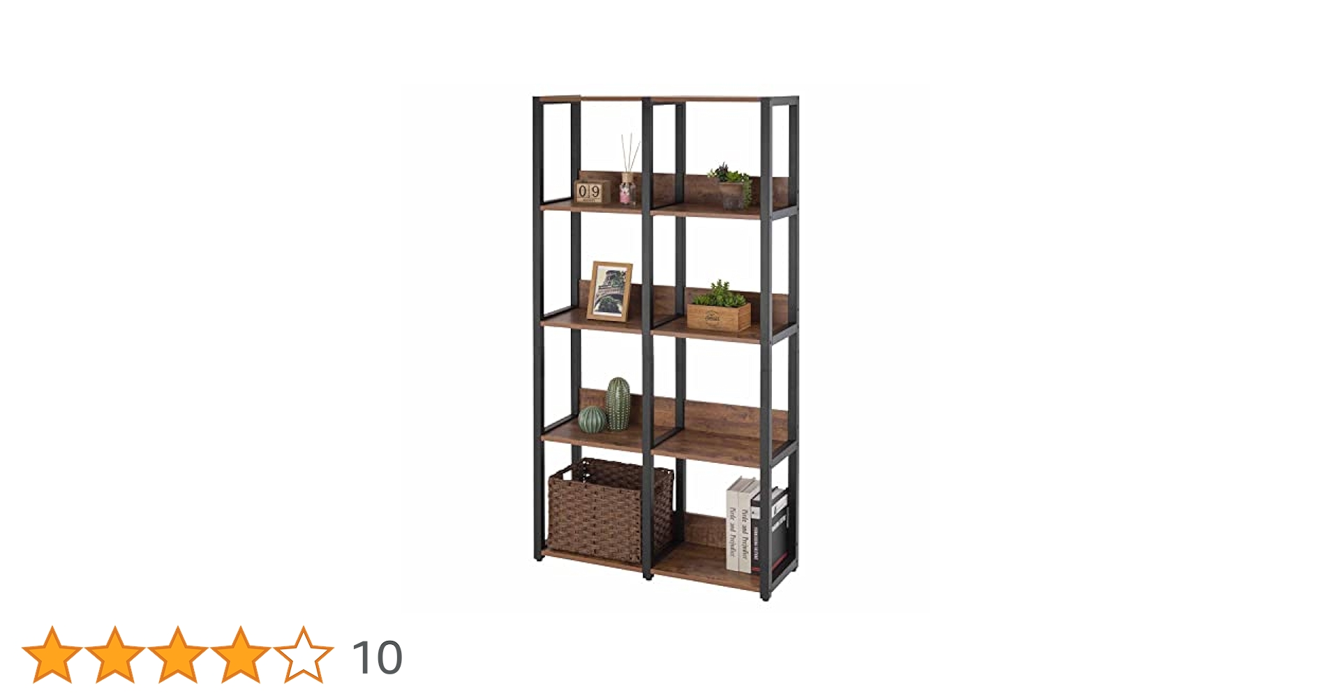 Amazon｜ドウシシャ ビスカーナ ラック 木製 棚 幅85 4段 黒