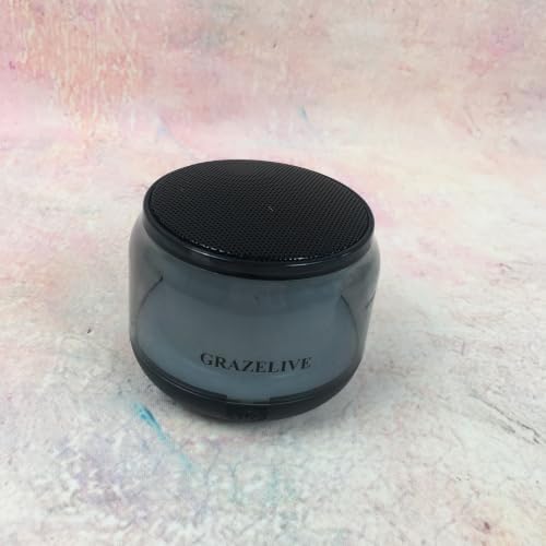 GRAZELIVE Bluetooth Speaker, Small Music Player, Round Shape - 1