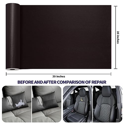 image for Besezx Leather Repair Patch Tape Kit, Self Adhesive Leather Repair for