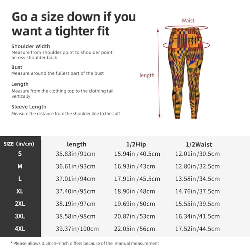 Leggings de compresión con estampado africano para mujer fit 5