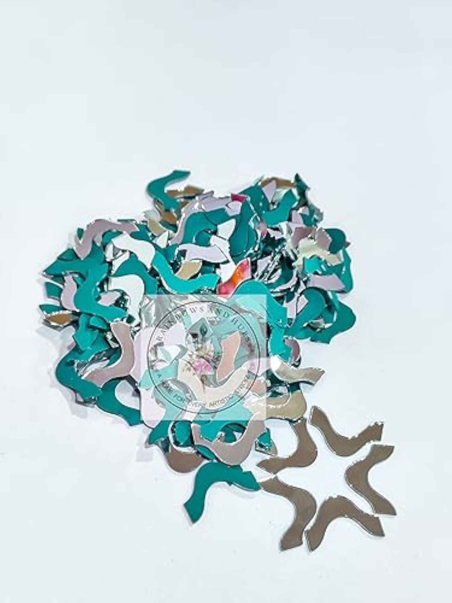 Craft Mirrors Border Smiley Shape, 280 Pcs Approx