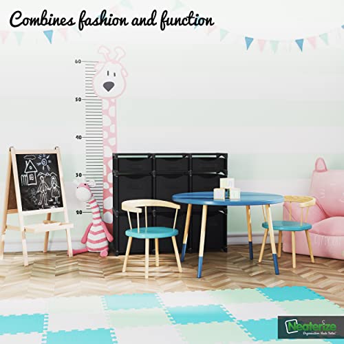 9 Cube Closet Organizers And Storage | Includes All Storage Cube Bins | Easy To Assemble Closet Storage Unit With Drawers | Room Organizer For Clothes, Baby Closet Bedroom, Playroom, Dorm (Black) #TOP3