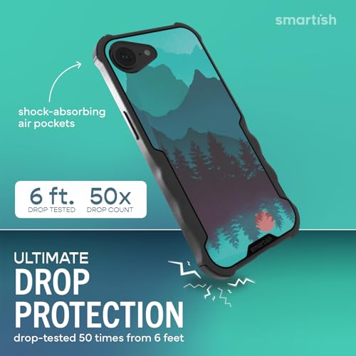 Image of Smartish iPhone 17e /16e MagSafe Case - Gripzilla Protective Magnetic Case for Men [Rugged + Tough] Military Grade Heavy Duty Grip Armor - Drop Tested for iPhone 17e /16e - Moving Mountains
