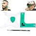 Aberlite Beard Shaper Kit w/Barber Pencil - Premium Shaping Tool - 100% Clear | Many Styles | Long Edges | - The Ultimate Beard/hair Lineup Tool (US Patent) - Beard Stencil Guide Template