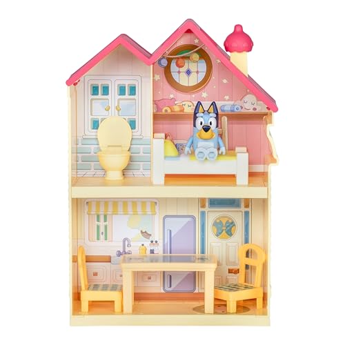 Bluey Set de Juego: minicasa portátil con cocina, baño, dormitorio y 5 accesorios 5