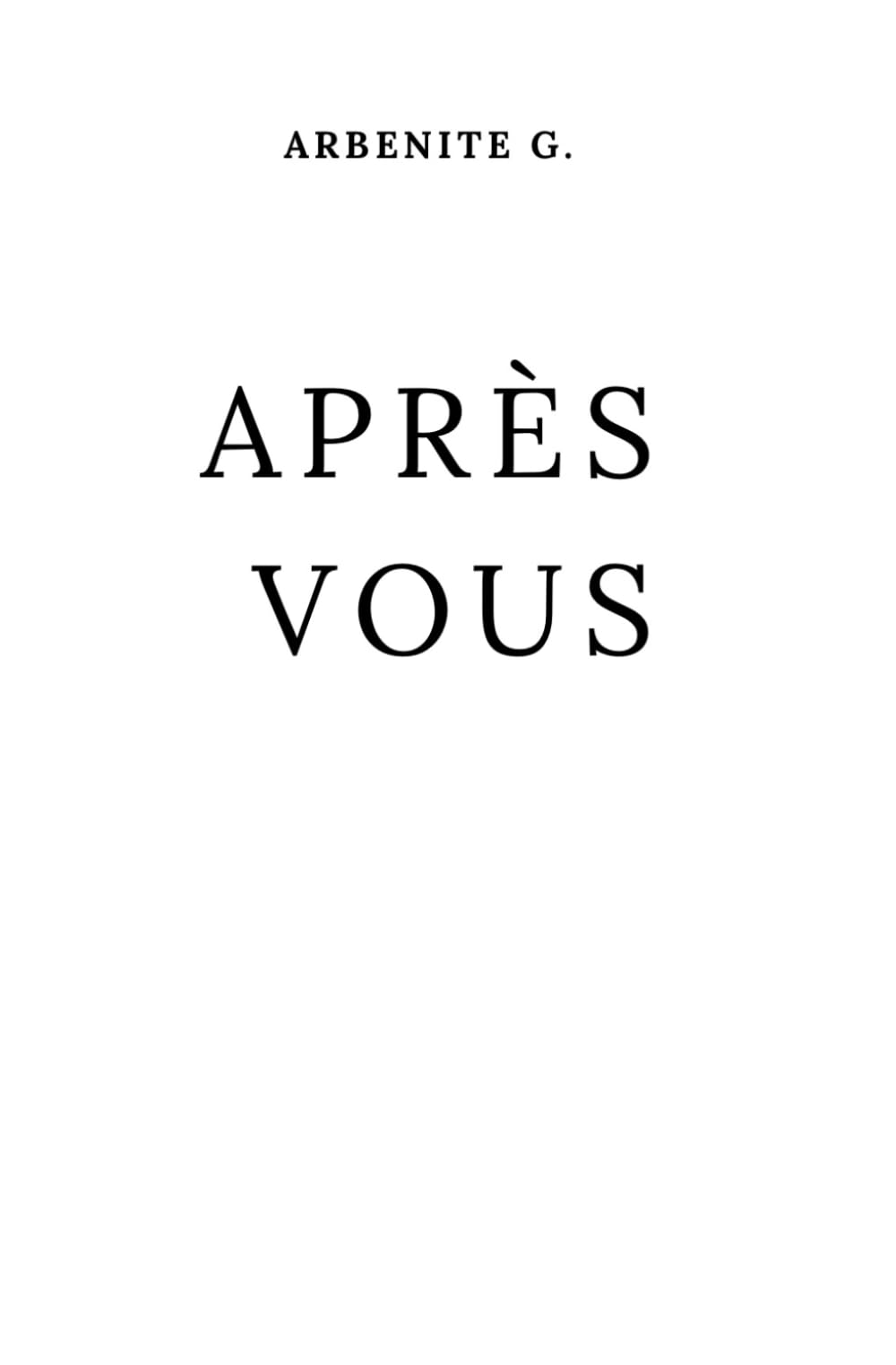 APRÈS VOUS