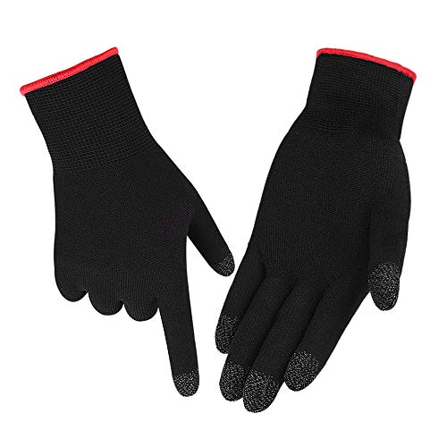ZEPOHCK Luvas de jogo, luva de jogo antisuor respirável para toque para material de fibra nano-prata